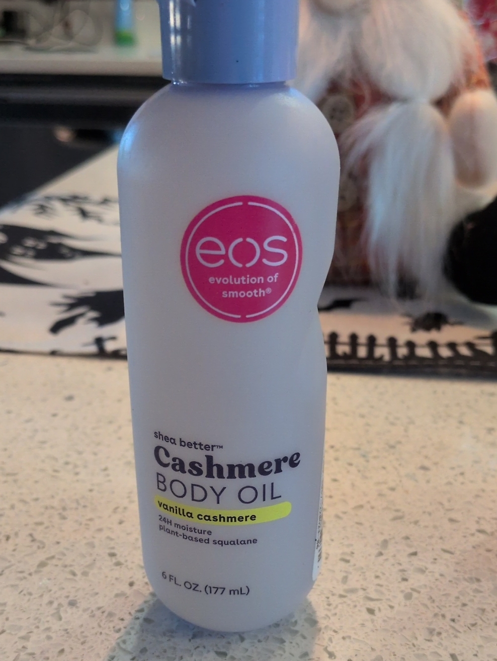 EOS  Cashmere Body Oil Vanilla Cashmere 24 H Moisture Plant Based